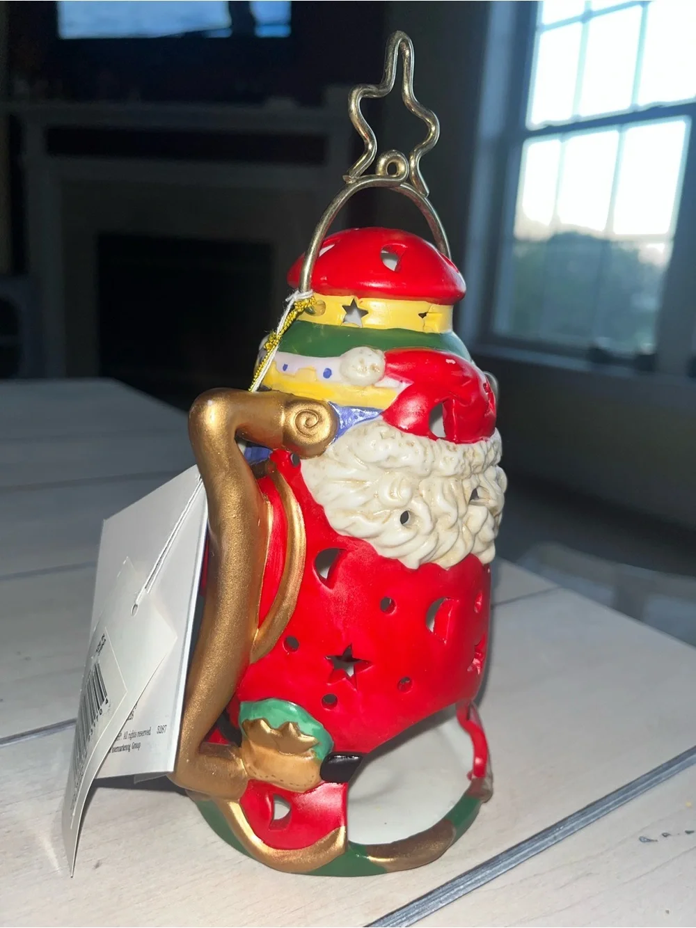 Vintage Silvestri Santa Claus Van Winkle Tea Light Latern